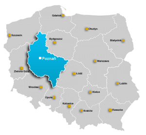 Mapa Wielkopolski